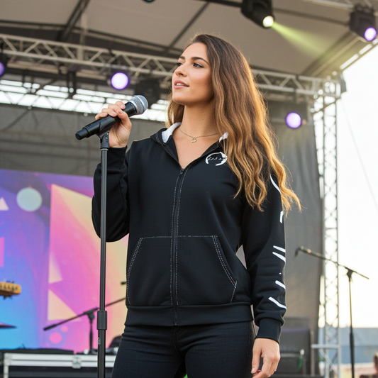 Black Zip Hoodie Will.ar